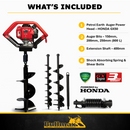 Bullmax Earth Auger 2-Person Honda GX50 4-Stroke BMEA-H50