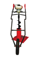 Bullmax Earth Auger HD Wheeled 4-Stroke Honda GX50 BMEAW-H50HD
