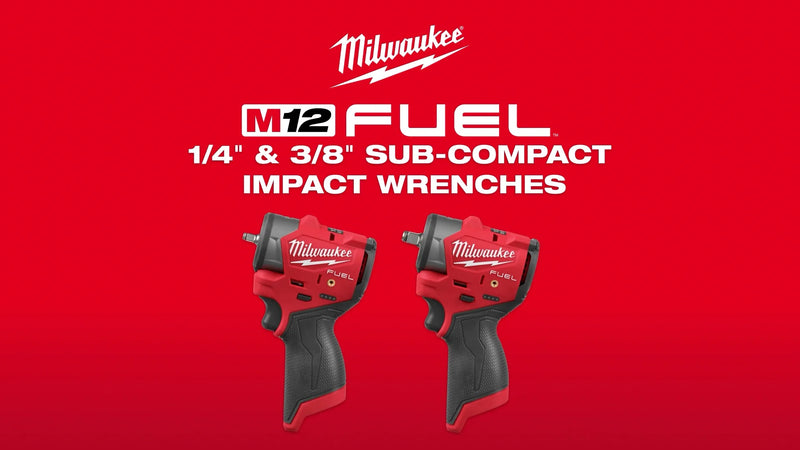 Milwaukee M12 FUEL 1/4-inch Sub-Compact Cordless High-Torque Impact Wrench Tool
