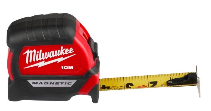 Milwaukee Compact Magnetic Tape Measure 10m