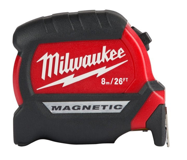 Milwaukee Compact Magtc Tape Measure 8m/26ft