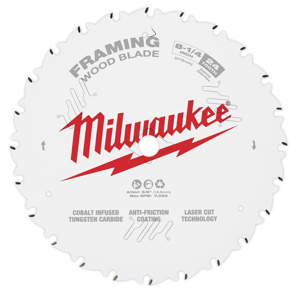 Milwaukee 8-1/4" 210mm 24T RIPPING Blade