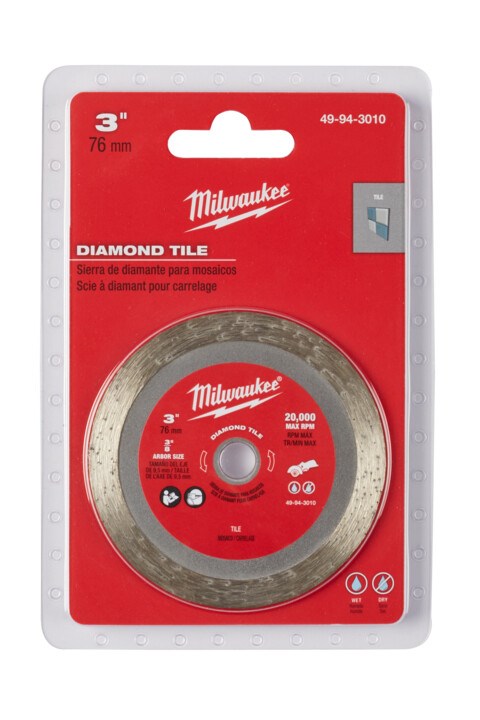 Milwaukee M12 FUEL? 3" Compact Cut Off Tool Diamond Tile Blade