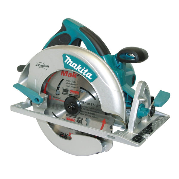 Makita 185mm (7-1/4") Circular Saw, 1,800W, magnesium base with Carry case