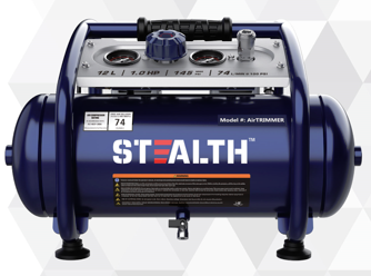 Stealth AirTRIMMER 1HP 12L Ultra Quiet Oil-Free Air Compressor – 240V