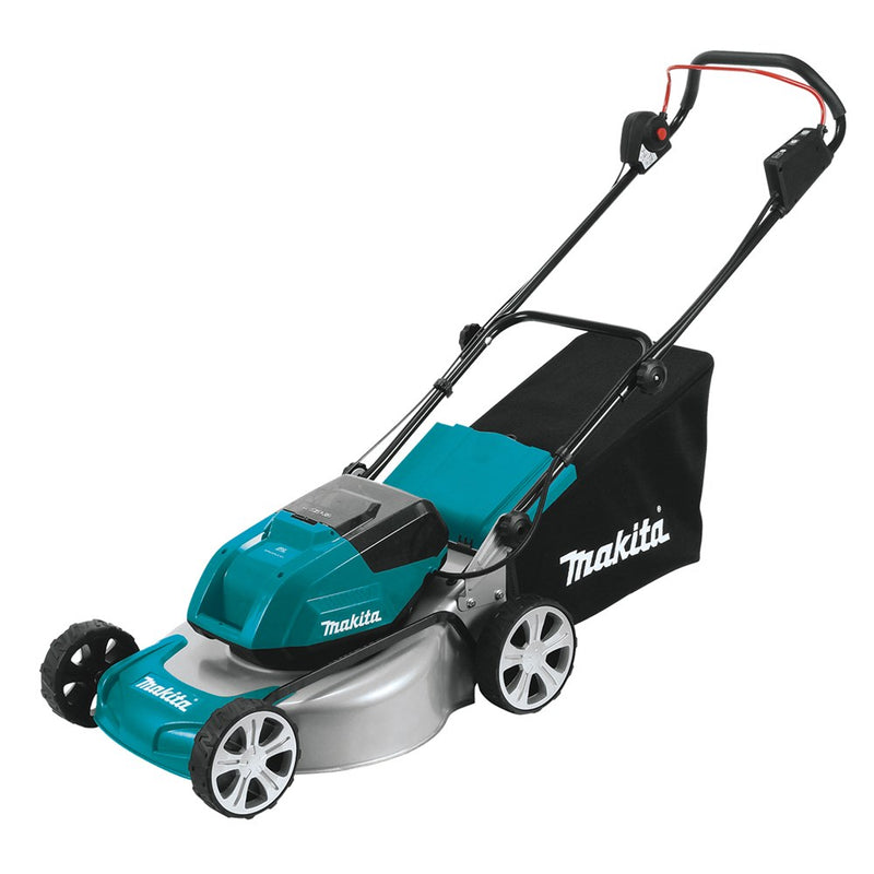 Makita 18Vx2 BRUSHLESS 460mm (18") Lawn Mower, Steel Deck, Bar Blade - Tool Only