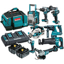 Makita 18V Brushless 8-Piece Combo Kit 6.0Ah DLX8059GX1