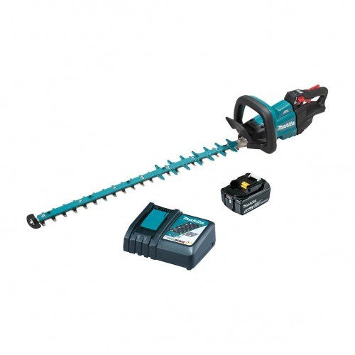 Makita 18V BRUSHLESS 750mm Hedge Trimmer Kit - Includes 5.0Ah Battery & Rapid Charger