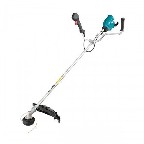 Makita 18Vx2 BRUSHLESS U-Handle Line Trimmer Kit - Includes 2 x 6.0Ah Batteries & Dual Port Rapid Charger