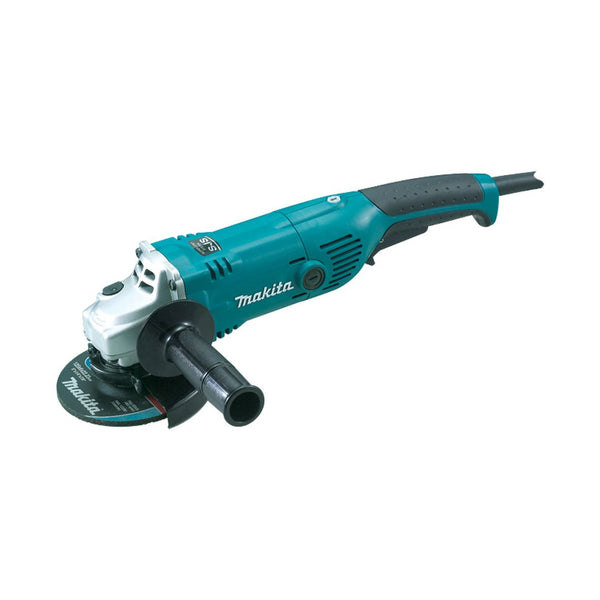 Makita 125mm (5") Angle Grinder, 1450W, Constant Speed Control, soft start, current limiter, anti-restart, SJS