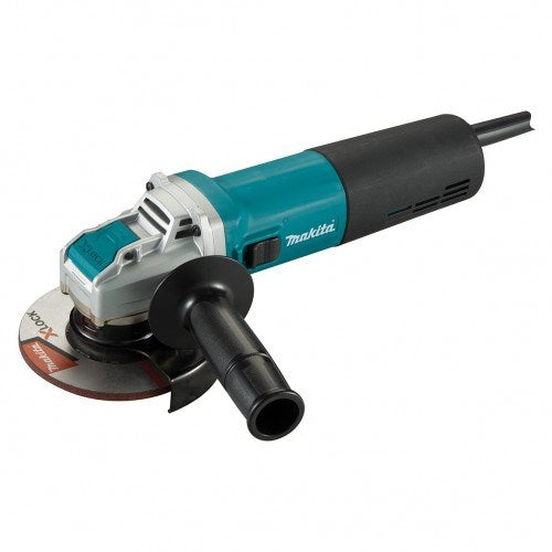 Makita 125mm (5") X-LOCK Angle Grinder, 1400W, Constant Speed Control, soft start, current limiter, anti-restart, SJS