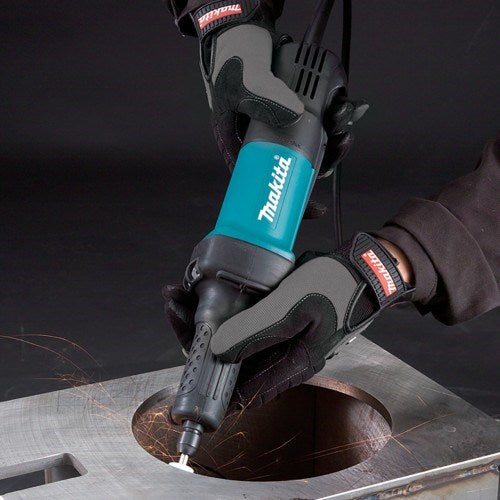 Makita 6.35mm (1/4") Long Nose High Speed Die Grinder, 400W, Paddle switch