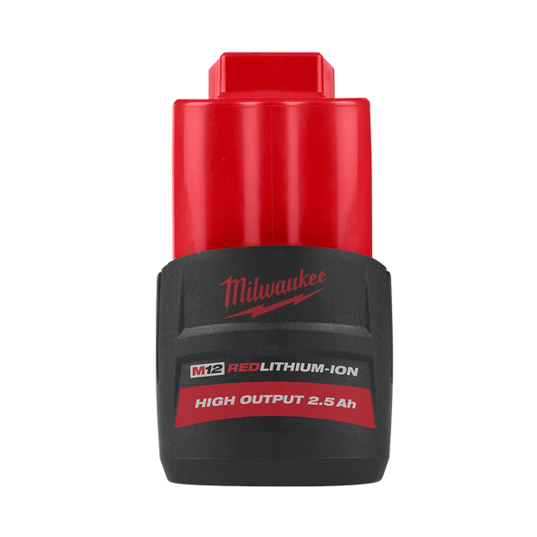 Milwaukee M12? REDLITHIUM?-ION HIGH OUTPUT? 2.5Ah Compact Battery