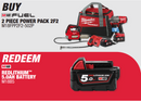 Milwaukee M18 FUEL 2 Piece Power Pack 2F2 (M18ONEFHIWF34-0, M18GG-0)