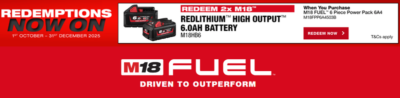 Milwaukee M18 FUEL Li-Ion 6 Piece Combo Kit M18FPP6A4503B