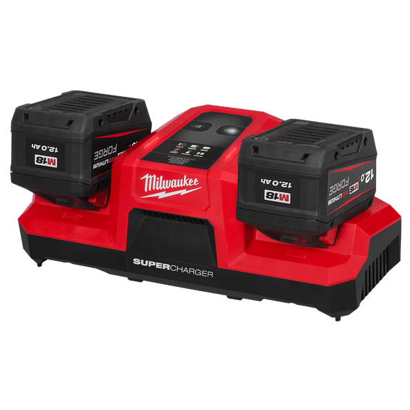 Milwaukee M18FSPD122B 18V REDLITHIUM FORGE 12.0Ah Super Charger Starter Pack