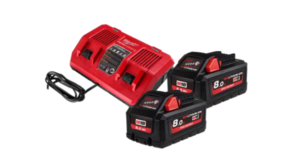 Milwaukee M18? REDLITHIUM?-ION HIGH OUTPUT? 8.0Ah Dual Bay Starter Pack