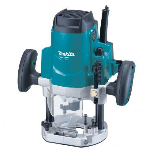 Makita MT Series 12.7mm (1/2in) Plunge Router, 1650W