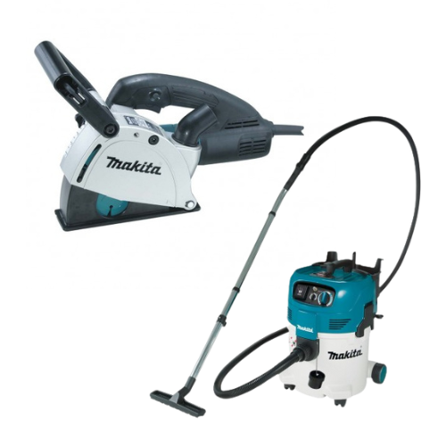 Makita 125mm (5") Wall Chaser (SG1251J) & 30L Wet/Dry M-Class Vacuum (VC3012MX1) Combo