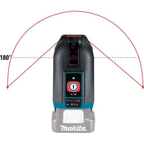 Makita 12V Max Red Cross Line Laser (Lines - 1 Vertical, 1 Horizontal) - Tool Only