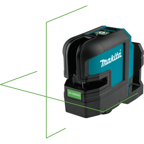 Makita 12V Max GREEN Cross Line Laser (Lines - 1 Vertical, 1 Horizontal) - Tool Only