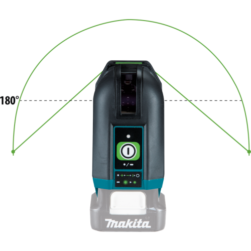 Makita 12V Max GREEN Cross Line Laser (Lines - 1 Vertical, 1 Horizontal) - Tool Only