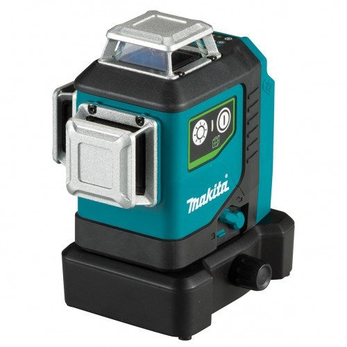 Makita 12V Max GREEN 3x 360? Line Laser (Lines - 4 Vertical, 4 Horizontal) - Includes 1 x 2.0Ah Battery, Charger & Carry Bag