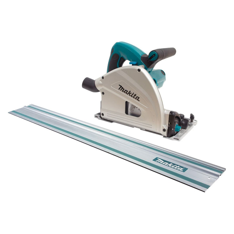 Makita 165mm (6-1/2") Plunge Cut Circular Saw Kit - Includes 1400mm track