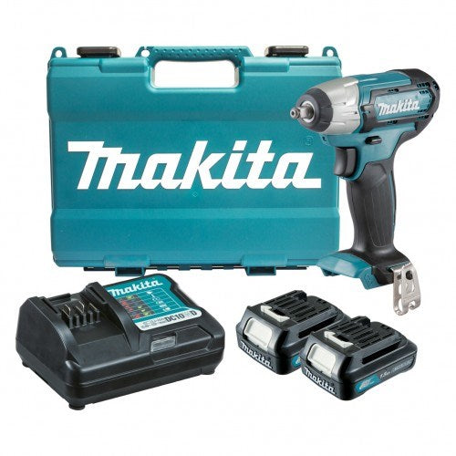 Makita 12V Max 3/8" Impact Wrench Kit - Includes 2 x 1.5Ah Batteries & Charger