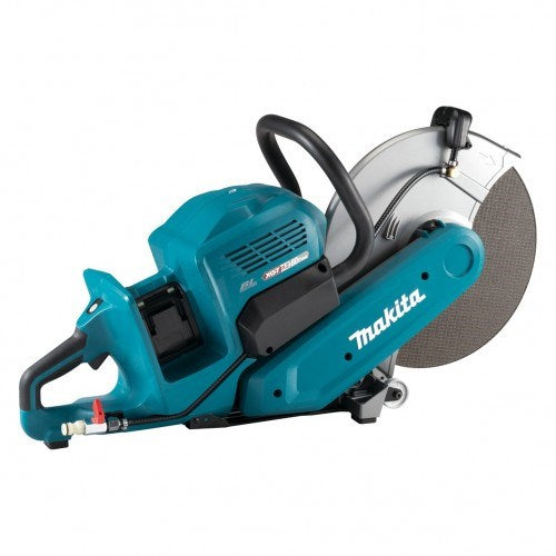 Makita 80V Max (40Vx2) BRUSHLESS 355mm (14") Power Cut - Includes 2 x 8.0Ah Battery & Dual Port Rapid Charger