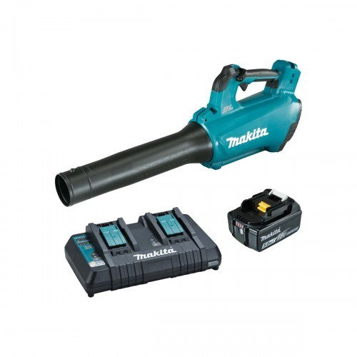 Makita 18V BRUSHLESS Blower Kit - Includes 1 x 5.0Ah Battery & Dual Port Rapid Charger