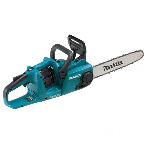 Makita 18Vx2 350mm BRUSHLESS Chainsaw Kit - Includes 2 x 5.0Ah Batteries & Dual Port Rapid Charger