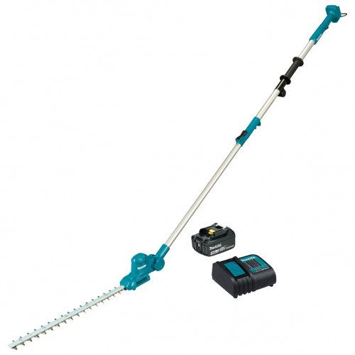 Makita 18V 460mm Pole Hedge Trimmer Kit - Includes 1 x 3.0Ah Battery & Charger