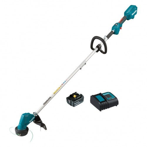 Makita 18V BRUSHLESS Line Trimmer Kit - Includes 1 x 5.0Ah Battery & Charger