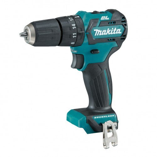 Makita 12V Max BRUSHLESS Hammer Driver Drill Kit - Includes 2 x 2.0Ah Batteries, Rapid Charger & Case