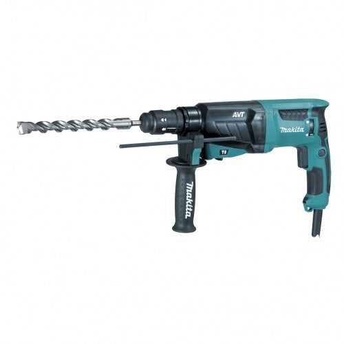 Makita 26mm SDS Plus Rotary Hammer, 800W, AVT, LED Joblight & Quick change chuck