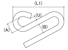 STAINLESS S HOOK LONG-ARM A2 (304) M9 - Toolup Australia