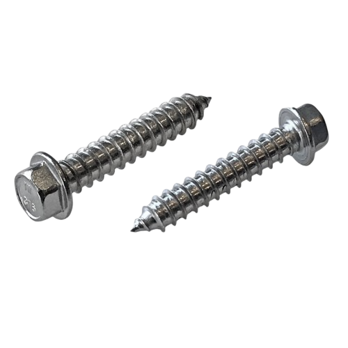 STAINLESS HEX FLANGE PIT SCREW T17 A2 (304) 14G-11x35 (5/16 DRIVE) - Toolup Australia