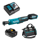 Makita 18V Ratchet Wrench 1/4" & 3/8" - Includes: 1x 5.0Ah Battery, Rapid Charger & Tote Bag - Toolup Australia