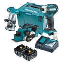 Makita 3 Piece BRUSHLESS Combo Kit - DTD172Z, DRT50Z, DKP181Z, 2 x BL1850B, DC18RC & MakPac Case - Toolup Australia