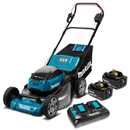 Makita 18Vx2 BRUSHLESS 534mm (21") Lawn Mower Kit, Heavy Duty Steel Deck - Includes 2 x 6.0Ah Batteries 
& Dual Port Rapid Charger - Toolup Australia