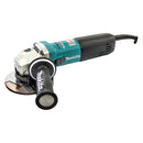 Makita 125mm (5") Angle Grinder, 1400W, Constant Speed Control, soft start, current limiter, anti-restart, variable speed, SJSII, anti-vibration handle - Toolup Australia