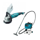 Makita 125mm (5") Concrete Planer (PC5000C) & 30L Wet/Dry M-Class Vacuum (VC3012MX1) Combo - Toolup Australia