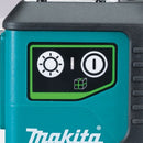 Makita 12V Max GREEN 3x 360Â° Line Laser (Lines - 4 Vertical, 4 Horizontal) - Tool Only - Toolup Australia