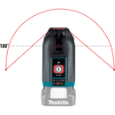 Makita 12V Max Red Cross Line Laser (Lines - 1 Vertical, 1 Horizontal) - Tool Only - Toolup Australia