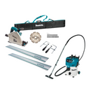 Makita 165mm (7") Plunge Cut Circular Saw Kit (SP6000JTX2) & 30L Wet/Dry M-Class Vacuum (VC3012MX1) Combo - Toolup Australia