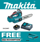 Makita 18V 250mm BRUSHLESS Top Handle Chainsaw  Kit - Includes 1 x 5.0Ah Battery & Rapid Charger - Toolup Australia