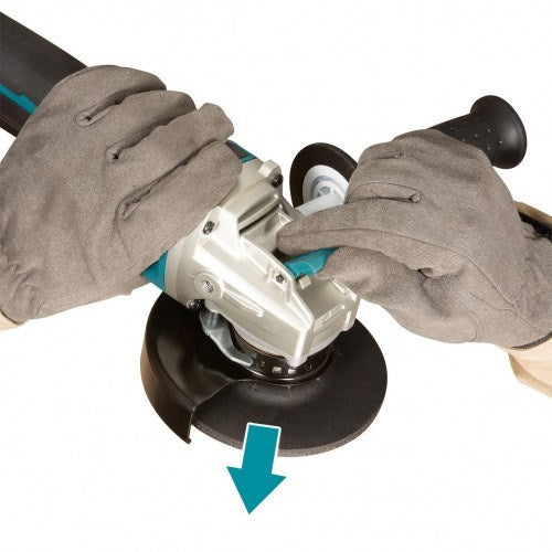 Makita 18V BRUSHLESS 125mm X-LOCK Angle Grinder, Paddle Switch, Variable Speed, Kick Back Detection, Electric Brake - Tool Only - Toolup Australia