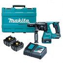 Makita 18V BRUSHLESS 24mm Quick Change Chuck Rotary Hammer Kit - Includes 2 x 5.0Ah Batteries, Rapid Charger & Carry Case - Toolup Australia