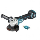 Makita 18V BRUSHLESS AWS 125mm Angle Grinder, Paddle Switch, Variable Speed, Kick Back Detection, Electric Brake - Tool Only - Toolup Australia